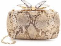 Overture Judith Leiber Avery Metallic Snake Clutch