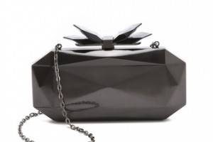 Overture Judith Leiber Samantha Faceted Metal Clutch