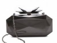 Overture Judith Leiber Samantha Faceted Metal Clutch