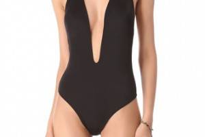 Peixoto Flamingo Halter One Piece Swimsuit