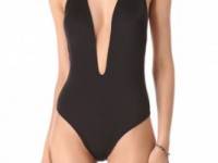 Peixoto Flamingo Halter One Piece Swimsuit