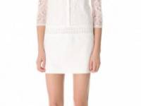 PHILOSOPHY DI ALBERTA FERRETTI Mixed Lace Shirtdress