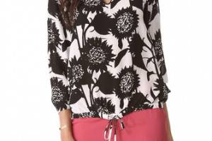 Piamita Carmen Tie Waist Blouse