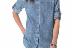 Pierre Balmain Studded Denim Shirt