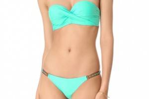 PilyQ Blue Haze Bandeau Bikini Top