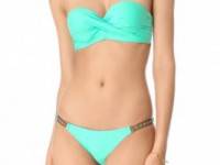 PilyQ Blue Haze Bandeau Bikini Top