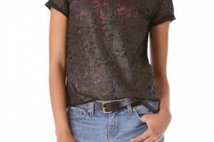 PJK Patterson J. Kincaid Raen Leather Tee