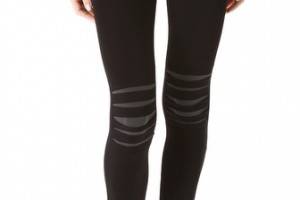 Plush Black Slash Leggings