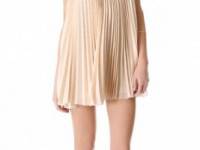 Porter Grey Pleated Trapeze Dress