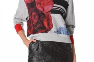 Preen Cropped Terry Sweatshirt