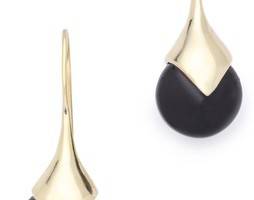 push BY PUSHMATAaHA Onyx Drop Earrings