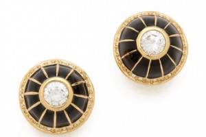 Rachel Zoe Two Tone Dome Studs