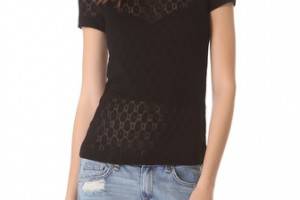 Rag & Bone Lace Crew Neck Tee