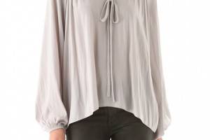 Ramy Brook Paris V-Neck Caftan Blouse