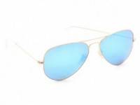 Ray-Ban MIrrorred Matte Classic Aviator Sunglasses