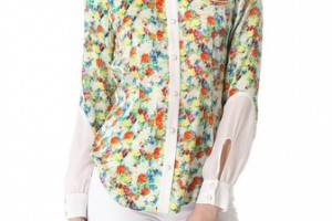 Rebecca Minkoff Acid Bloom Cowboy Shirt