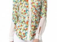 Rebecca Minkoff Acid Bloom Cowboy Shirt