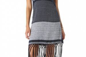 Rebecca Minkoff Aubrey Striped Linen Dress