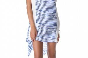 Rebecca Minkoff Brush Stripe Baseball Dress