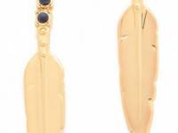 Rebecca Minkoff Dangle Feather Earrings