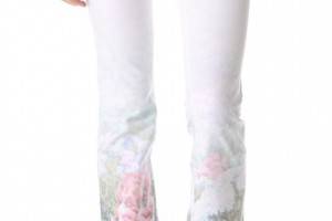 Rebecca Minkoff Digital Floral Skinny Boot Jeans