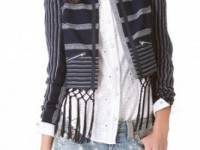 Rebecca Minkoff Emerson Fringe Linen Jacket