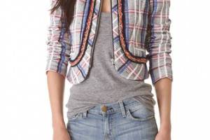 Rebecca Minkoff Jolie Acid Tweed Jacket