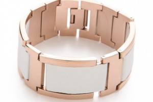 Rebecca Minkoff Leather & Metal Bracelet