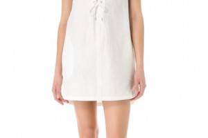 Rebecca Minkoff Seattle Quilted Lace Up Dress