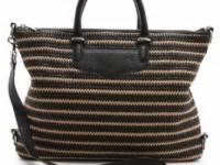 Rebecca Minkoff Woven Straw Bonnie Satchel