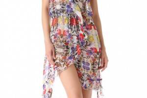 Red Carter Floriculture Cover Up Dress