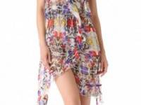 Red Carter Floriculture Cover Up Dress