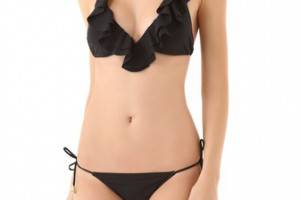 Red Carter Studio 54 Halter Bikini Top