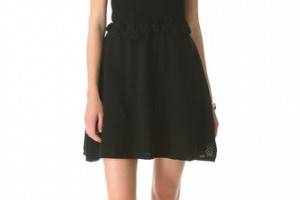 RED Valentino Embroidered Mesh Dress