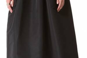 RED Valentino Faille Full Skirt