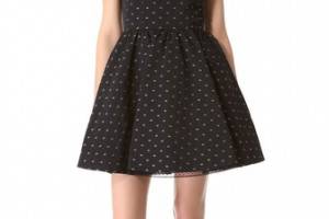 RED Valentino Flower Lance V Neck Dress