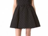 RED Valentino Flower Lance V Neck Dress