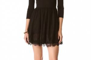 RED Valentino Point d'Esprit & Lace Dress