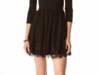 RED Valentino Point d&#039;Esprit &amp; Lace Dress