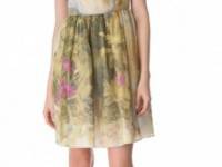 RED Valentino Tropical Landscape Organza Dress