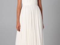 Reem Acra Flourish Strapless Gown