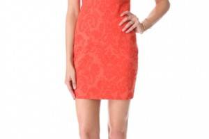 Robert Rodriguez Embossed Brocade Dress