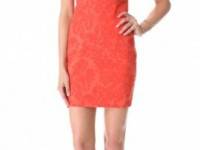 Robert Rodriguez Embossed Brocade Dress