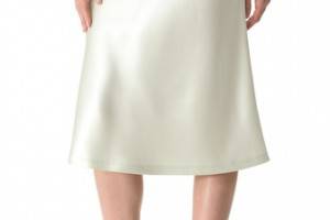 Rochas Acqua Silk Pencil Skirt