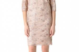 Rochas Metallic Lace Dress