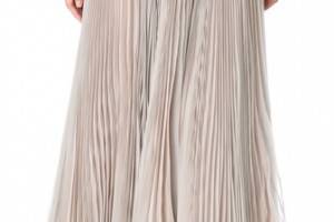 Rochas Pleated Maxi Skirt