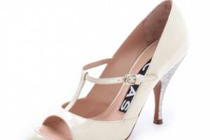 Rochas T-Strap Heels