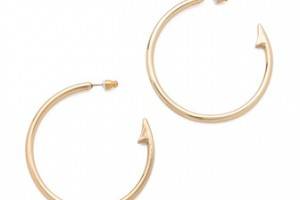 Rose Pierre Topwater Fish Hook Hoop Earrings