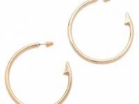 Rose Pierre Topwater Fish Hook Hoop Earrings