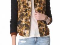 Roseanna Hawke Palm Tree Bomber Jacket